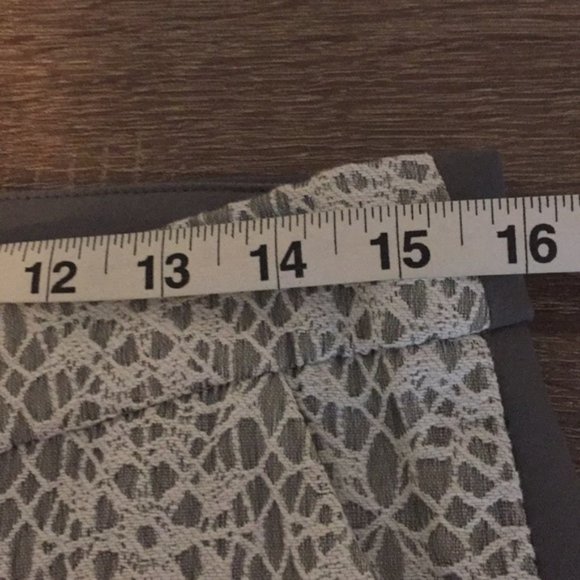 Anthropologie Elevenses Gray Pants 8 with lace - Picture 3 of 8